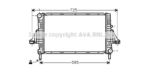 AVA QUALITY COOLING Radiaator,mootorijahutus MCA2006